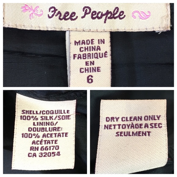 Free People Black Lace & Silk Floral Skirt - Picture 8 of 8